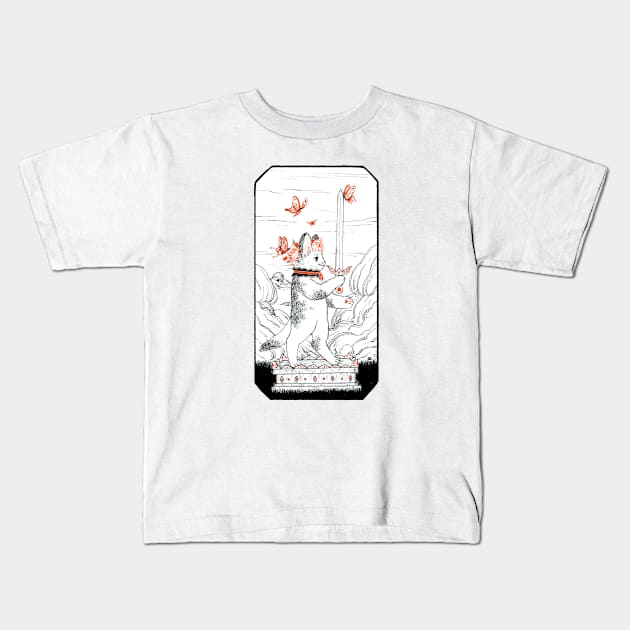 Queen of Swords Kids T-Shirt by postthepo